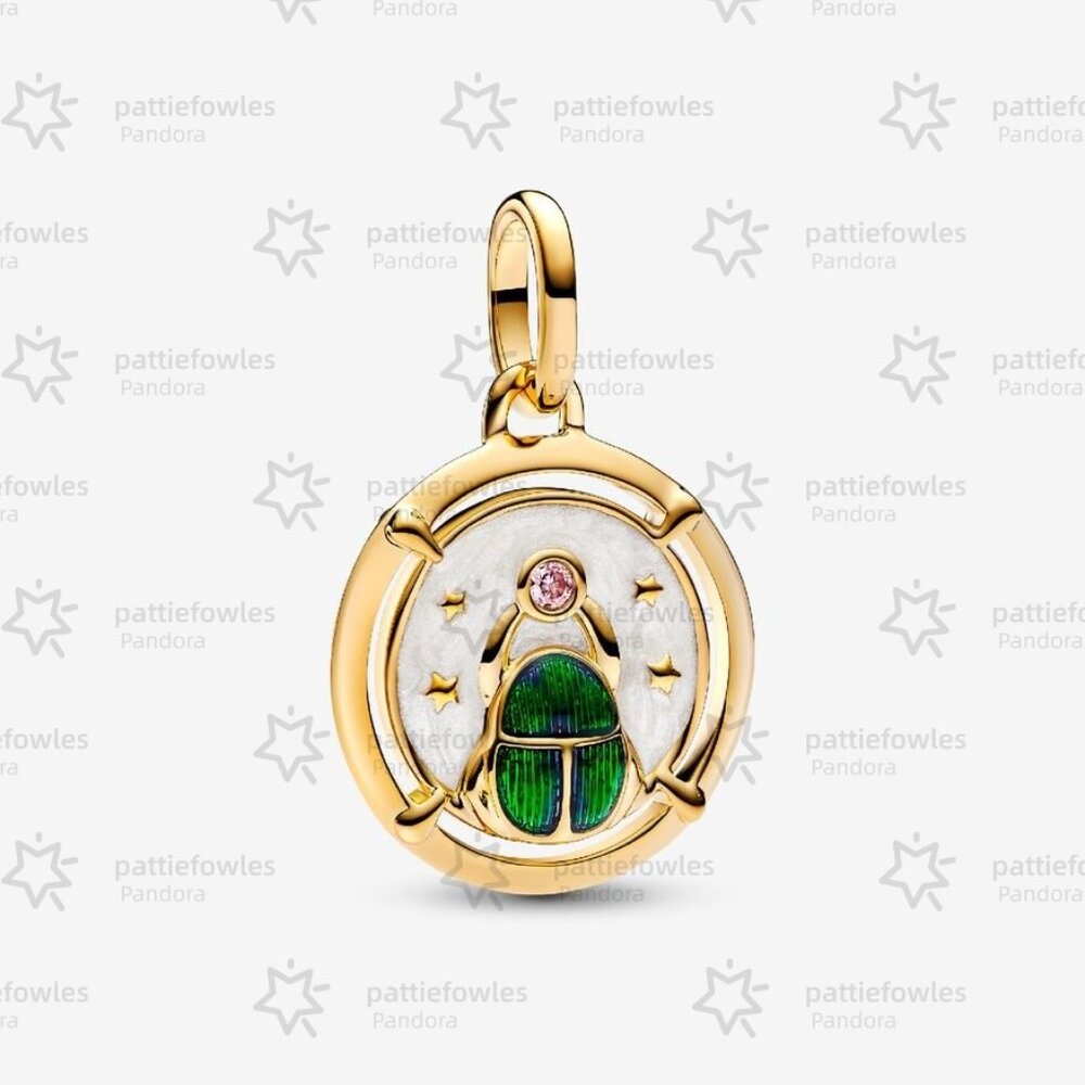 Pandora Scarab Beetle Medallion Charm|Pendant